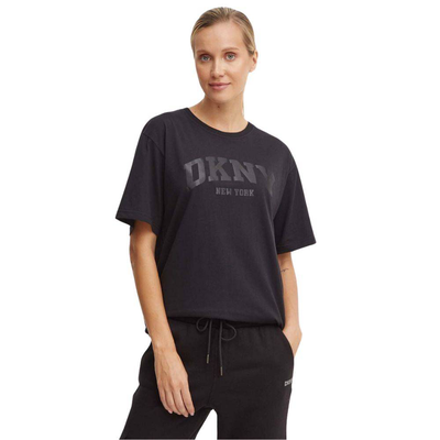 Varsity logg oversize t-shirt, Black, medium