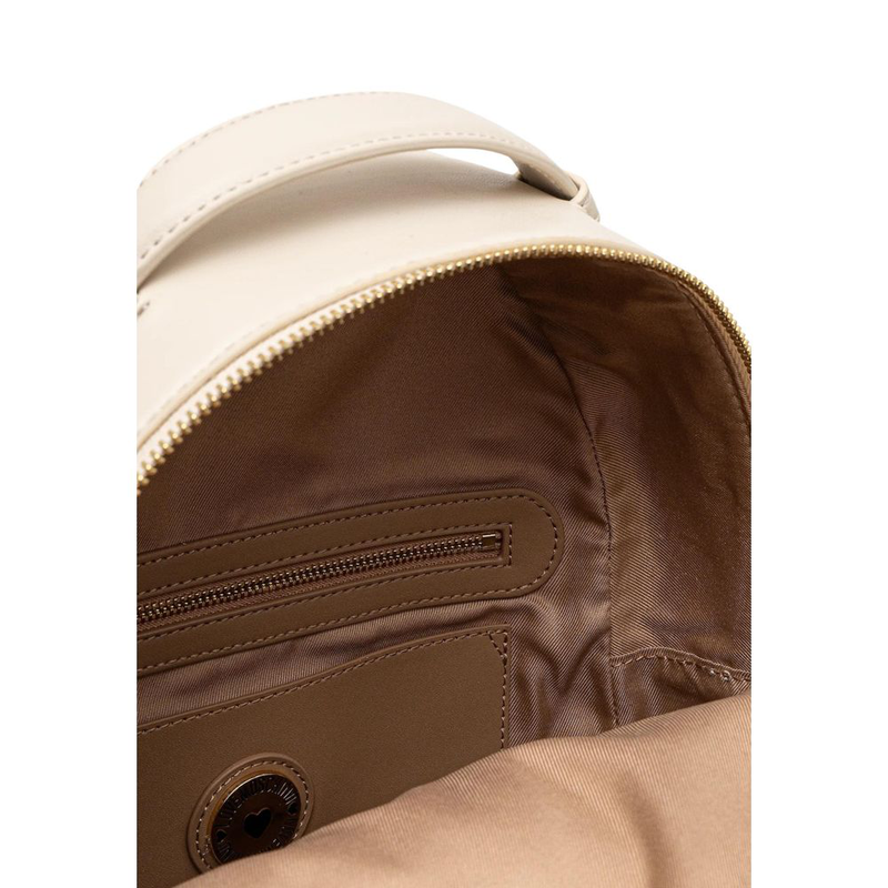 Beige polyethylene backpack-null