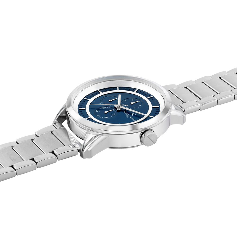 Gray stainless steel dress watch-null
