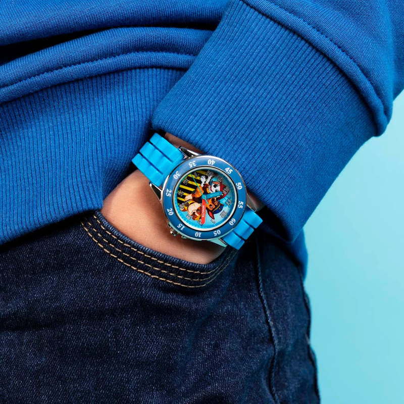 Paw patrol blue silicone strap watch, , medium-null