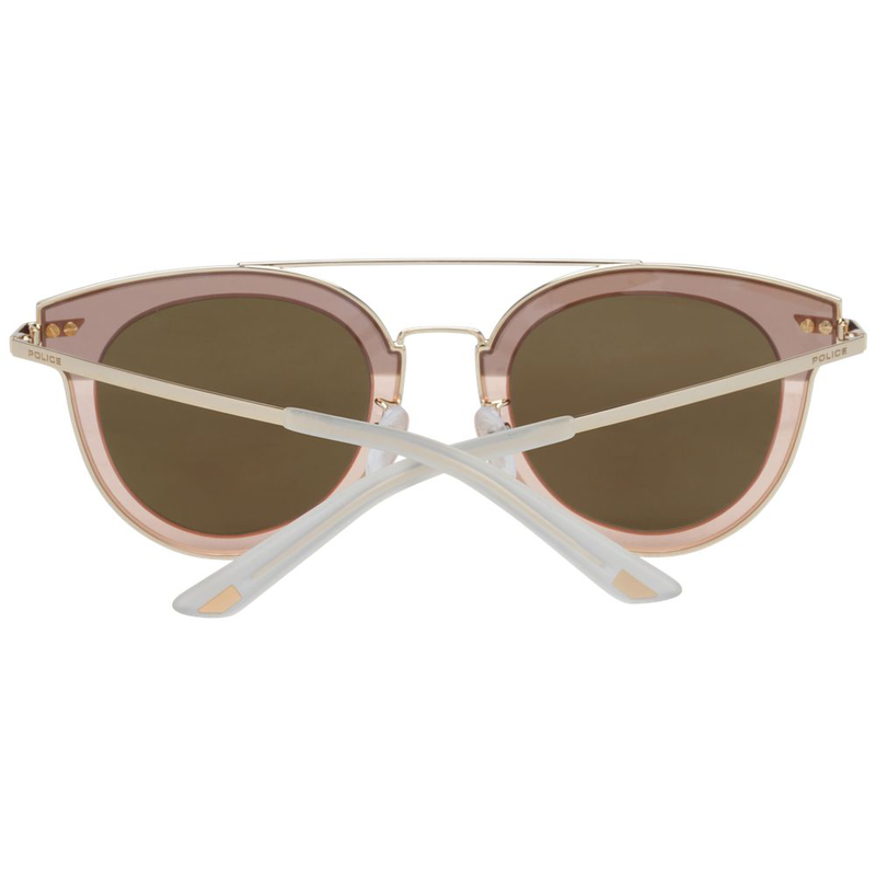 Rose gold metal & plastic sunglasses-null