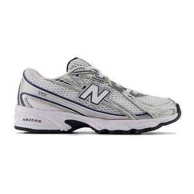 New balance 740 preschool shoes, White / Navy, medium