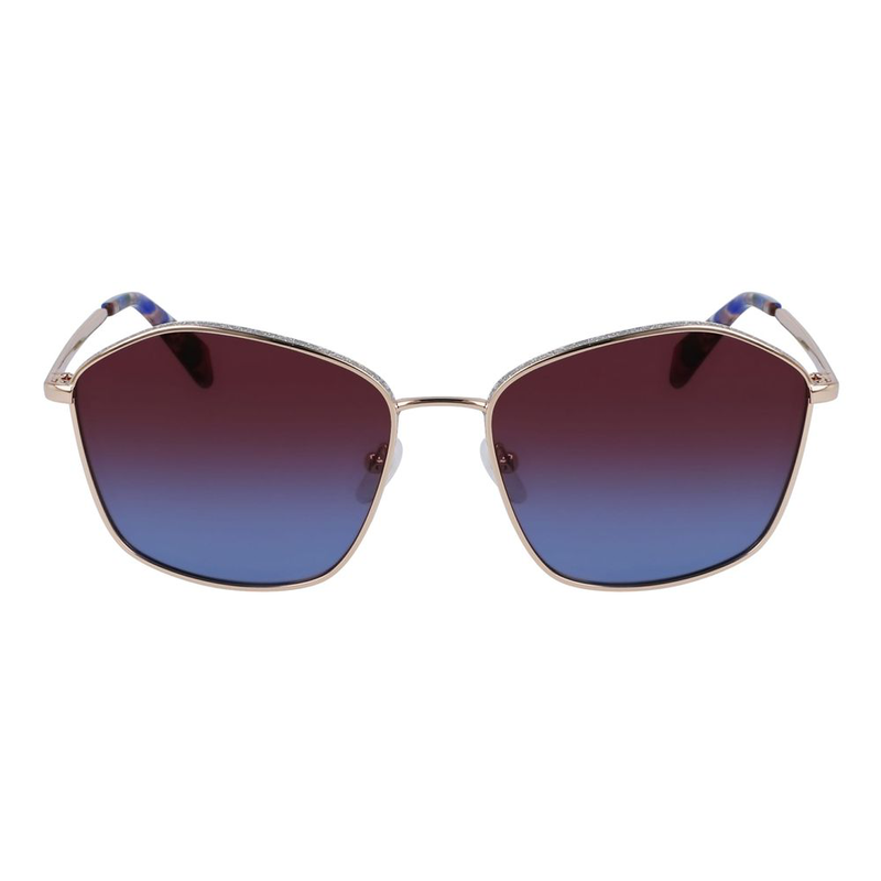 Gold metal sunglasses-null