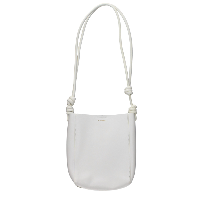 Beige leather shoulder bag-null