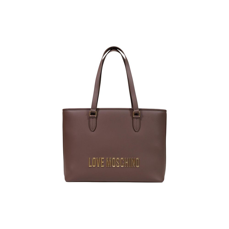 Brown polyethylene handbag-null