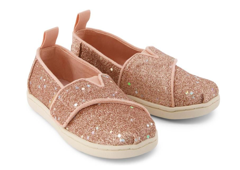 Toms tiny rose gold cosmic glitter alpargata-null