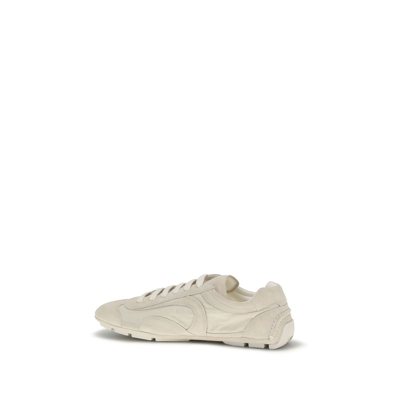 Beige calf leather bos taurus sneakers-null
