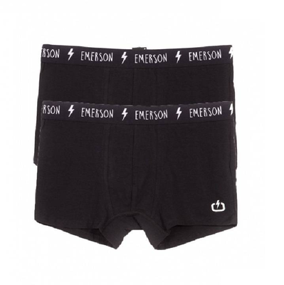 Mens boxers (2-pieces), Black, medium