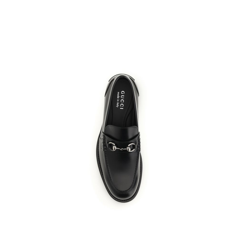 Black calf leather bos taurus slip-on loafers-null