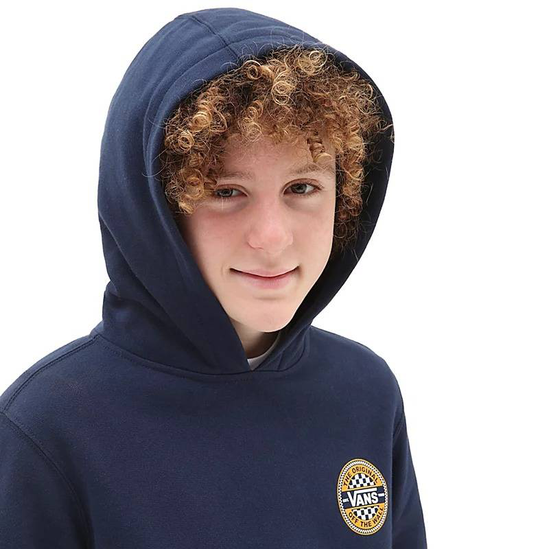 Boys circle checker pullover hoodie-null