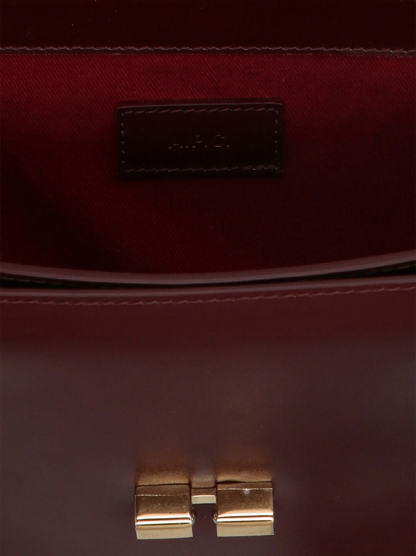 Bordeaux cowhide crossbody bag-null