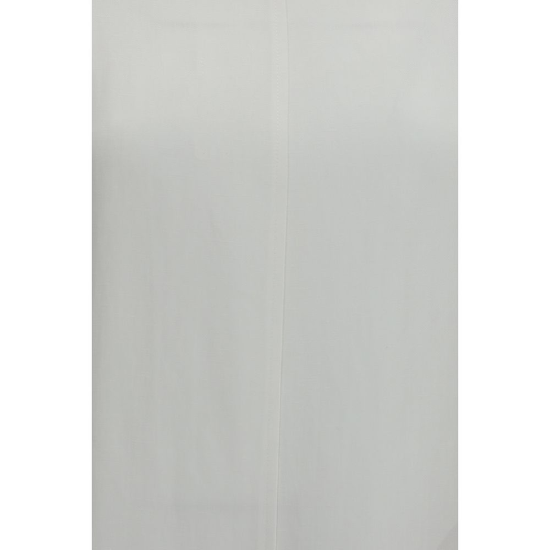 White viscose casual dress-null