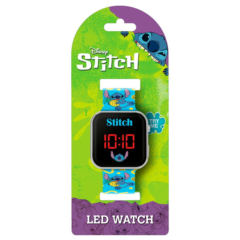Disney lilo & stitch blue strap led digital watch-null