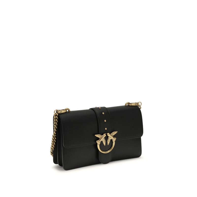 Black calf leather bos taurus shoulder bag-null