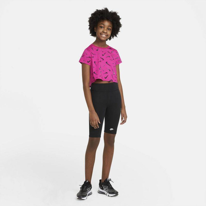 Nike sportswear girls crop swooshes t-shirt image number null