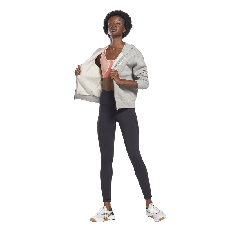 Reebok women ts leather lux high rise tight (hb2027) image number null