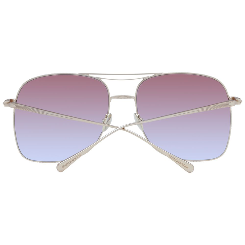 Gold stainless steel sunglasses-null