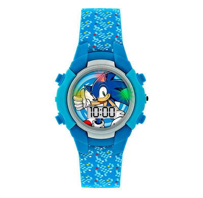 Sonic the hedgehog blue flashing lcd watch, , medium