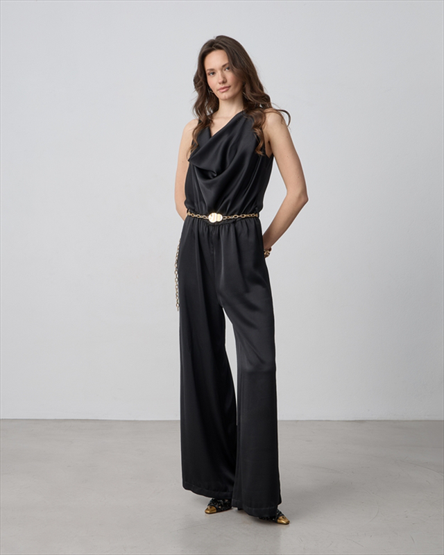 Jumpsuit satin drape-null