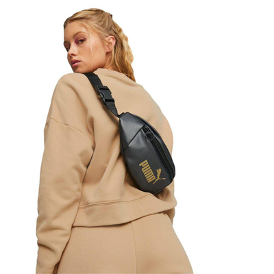 Core up waistbag, Black / Gold, medium