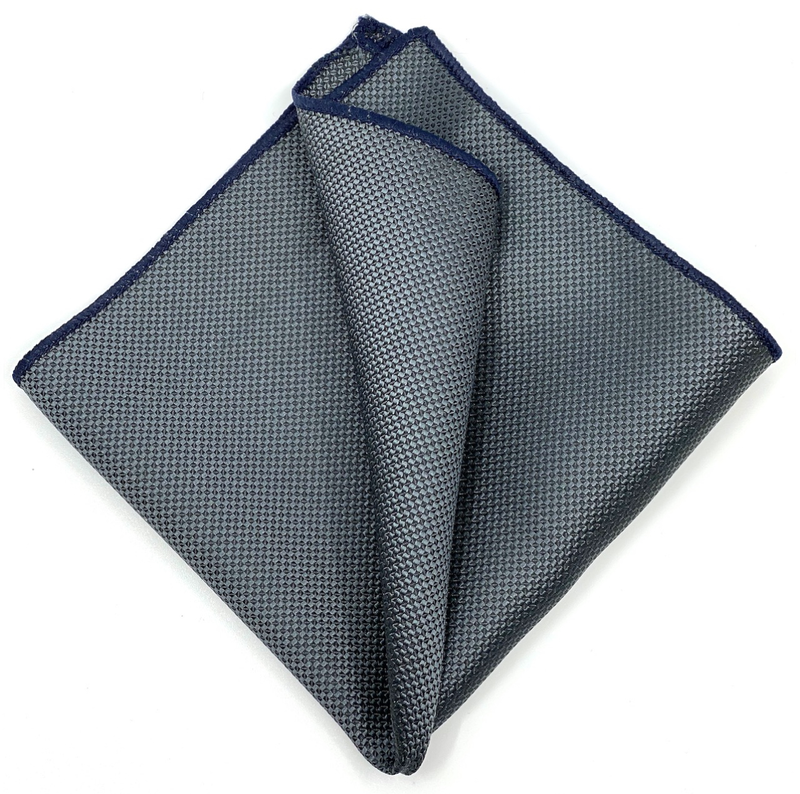 Micro-patterned tie with handkerchief image number null