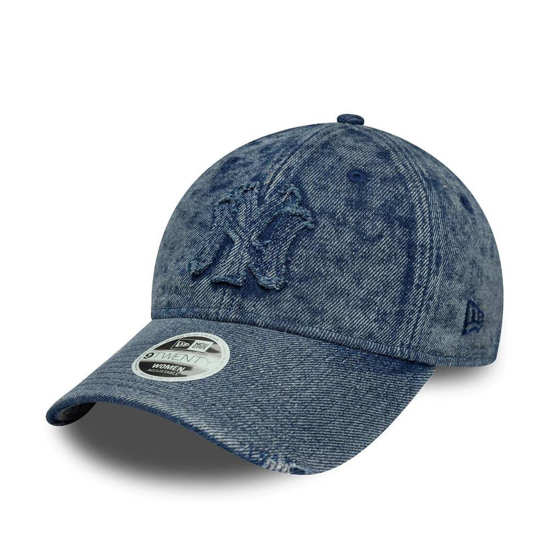 New era wmns stone denim 9twenty new york yankees adjustable cap-null