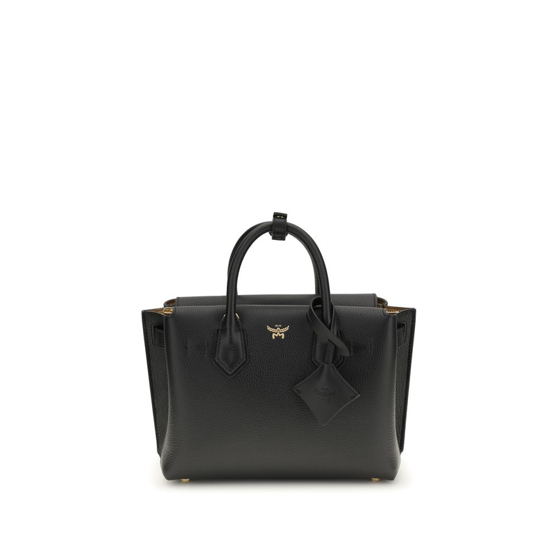Black calf leather bos taurus handbag-null