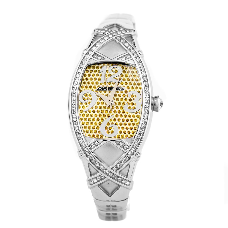 Silver stainless steel dress watch-null