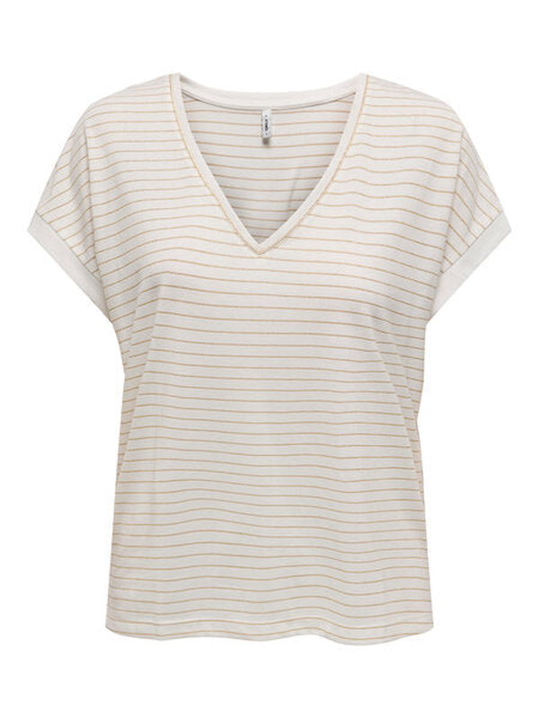 Onlkarlas/s v-neck glitter top image number null