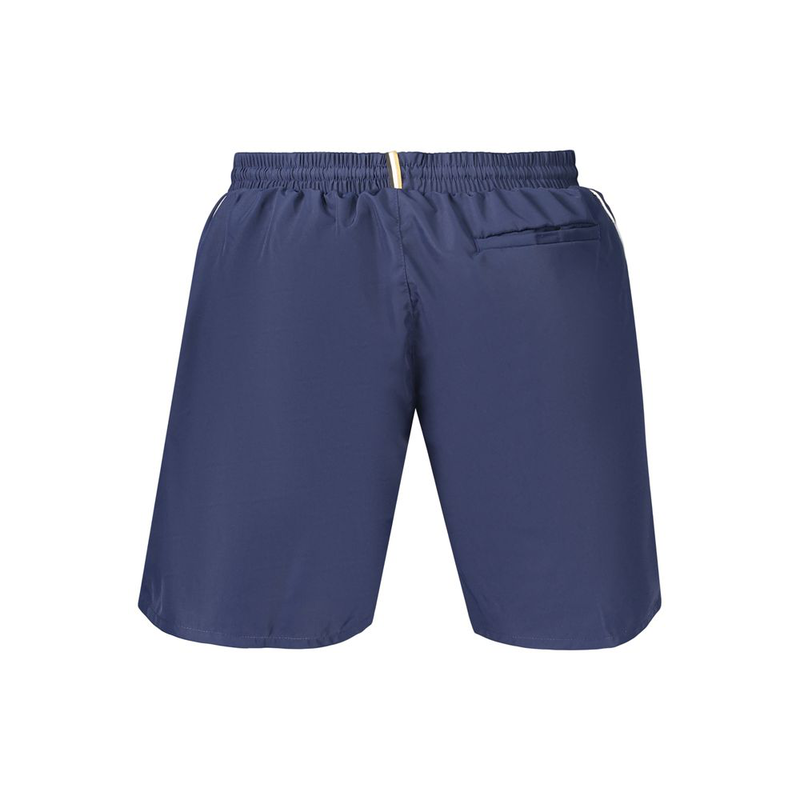 Blue polyester men's swimwear-null
