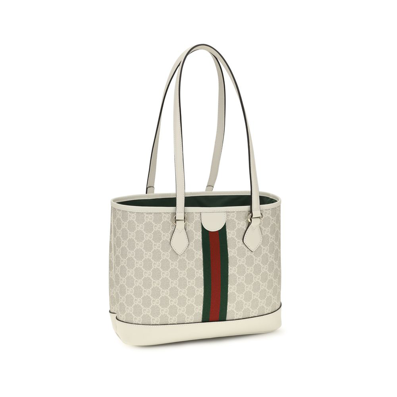 White cotton handbag-null