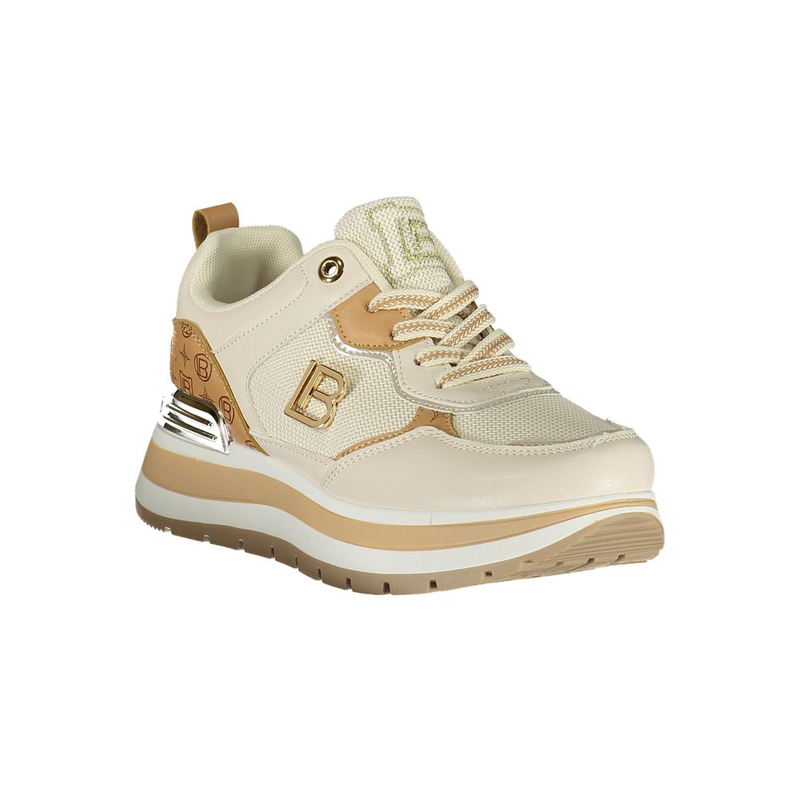 Beige polyurethane women sneaker-null