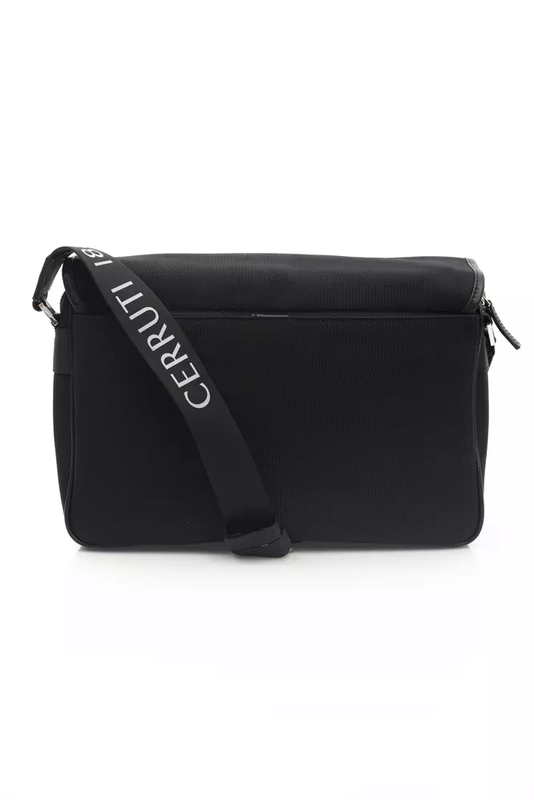 Black nylon women crossbody bag-null