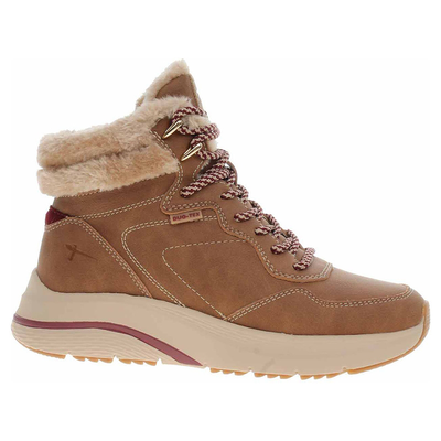 Tamaris women leather booties, Cognat, medium