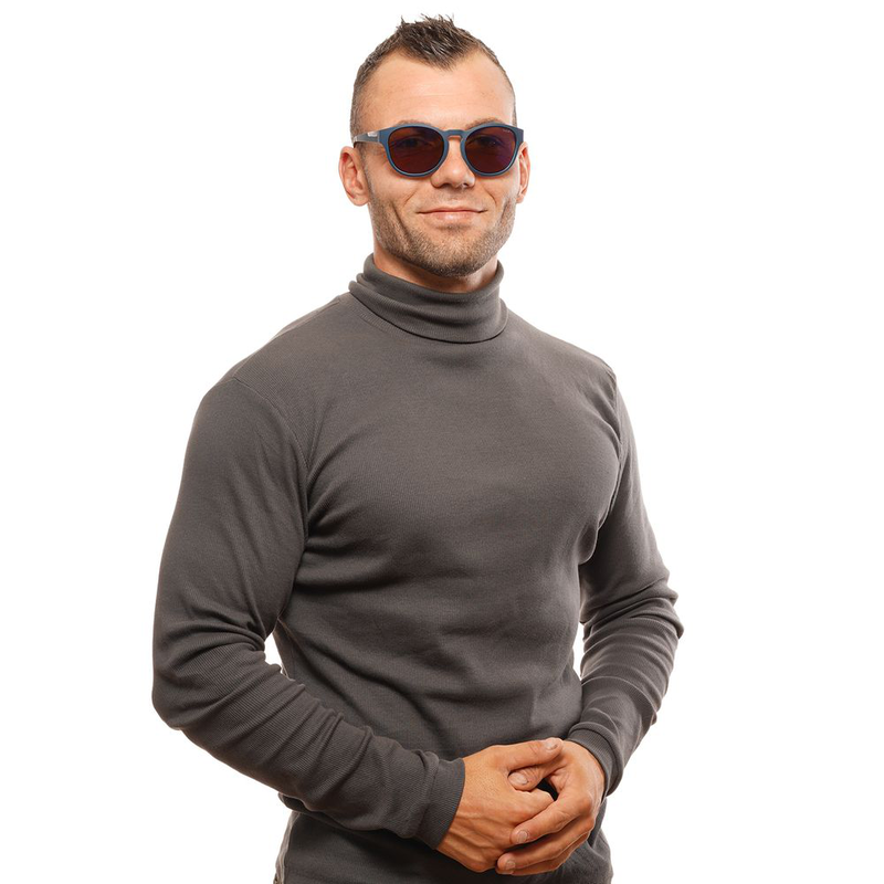 Blue plastic sunglasses-null