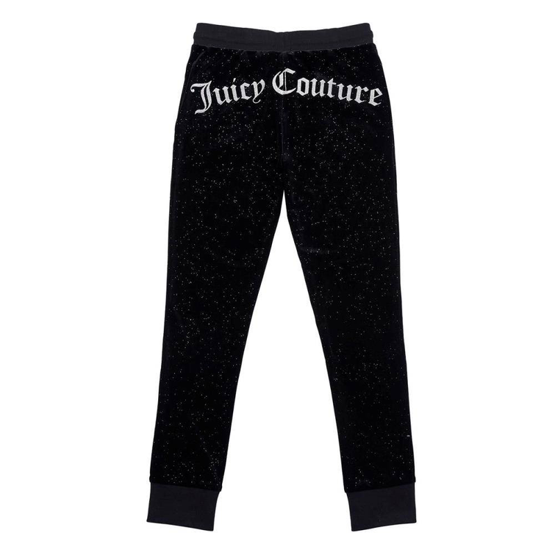 Girls glitter velour jogger-null