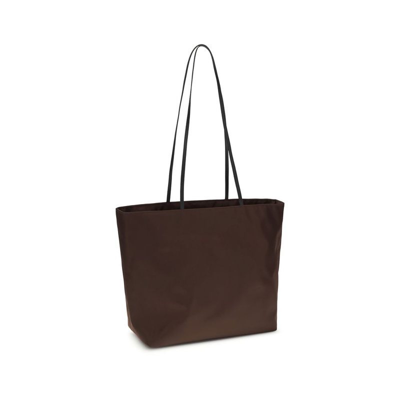 Brown polyamide shoulder bag-null