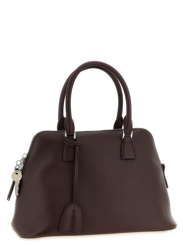 Bordeaux calfskin shoulder bag-null
