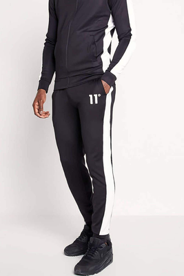 11 degrees poly panel track pants, Black, medium