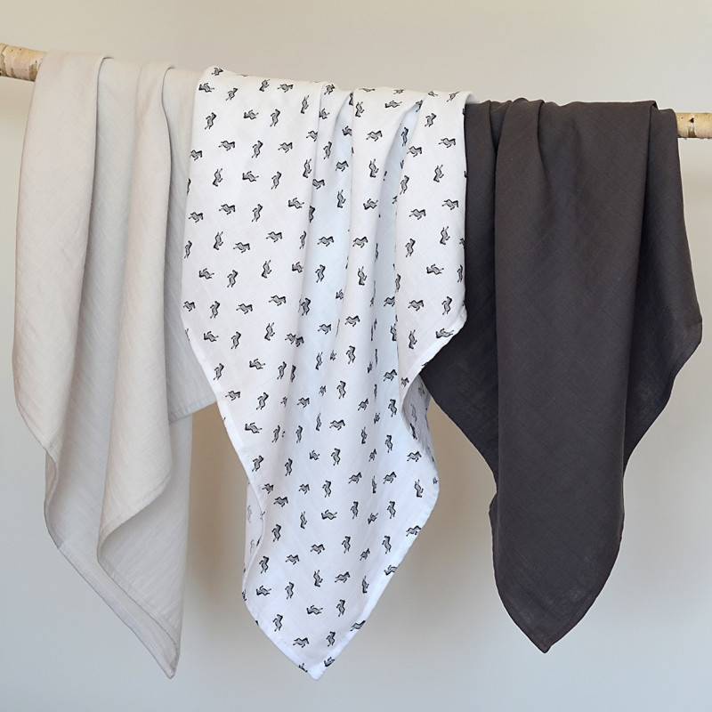 Beaba cotton muslin x3 - savane s-null