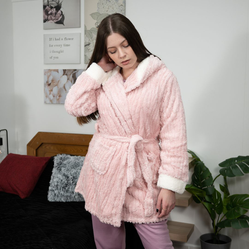 Product image: Velvet thick robe #f1832-null