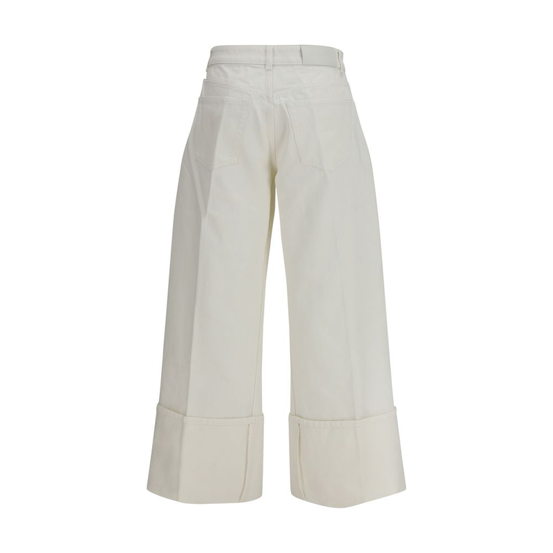 White cotton jeans denim-null