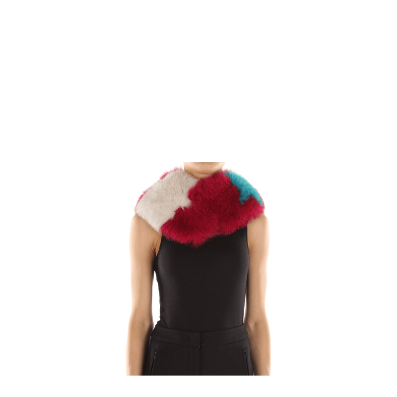 Pink fur foulard-null