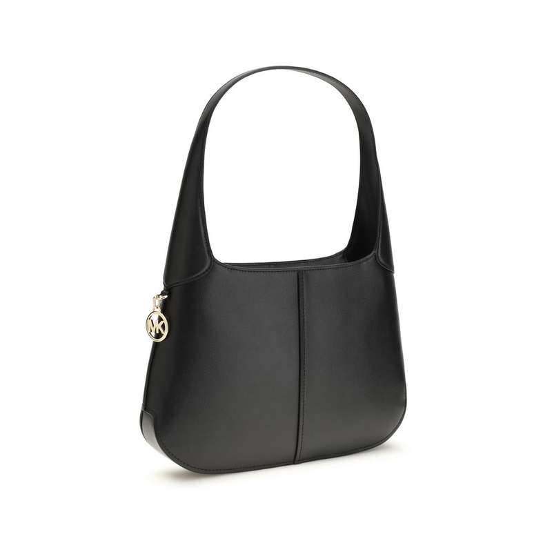 Black calf leather bos taurus shoulder bag-null