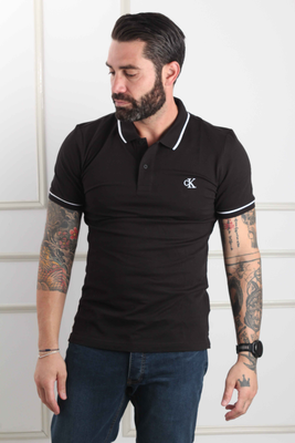 Tipping slim polo - Calvin Klein, White, medium