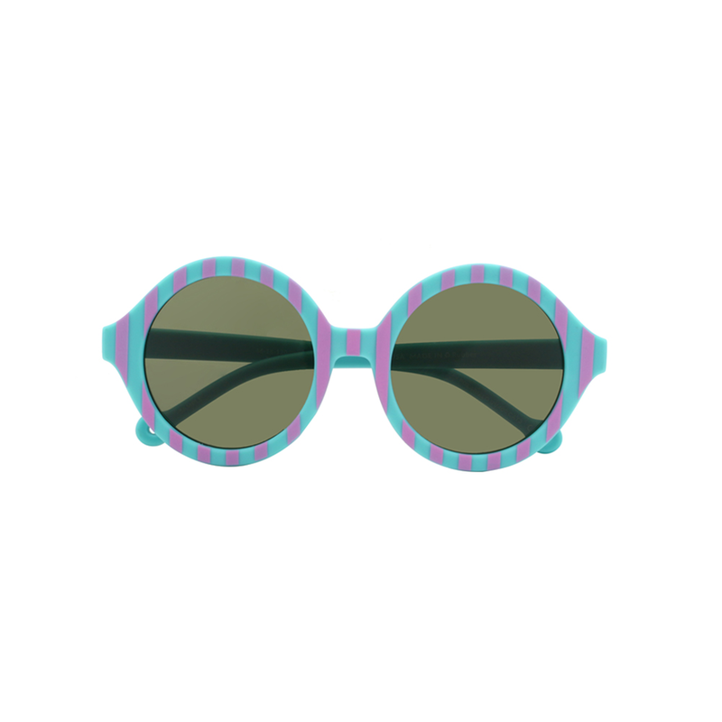 Medusa blue striped kids sunglasses, , medium image number null