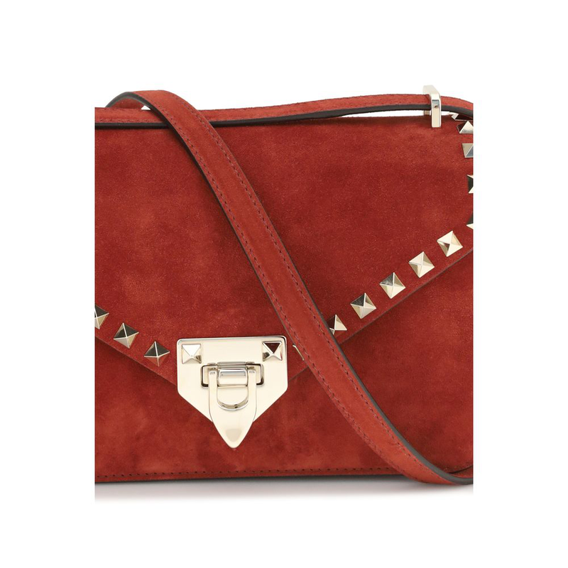 Multicolor suede leather shoulder bag-null