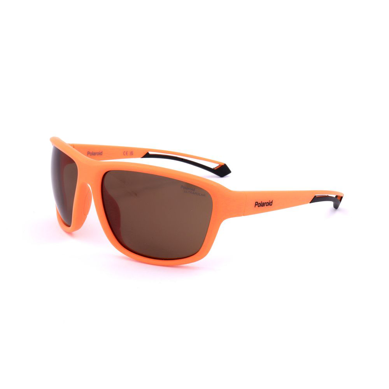 Orange resin sunglasses-null