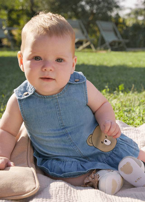 Φορεμα και καπελο denim, Jean, medium