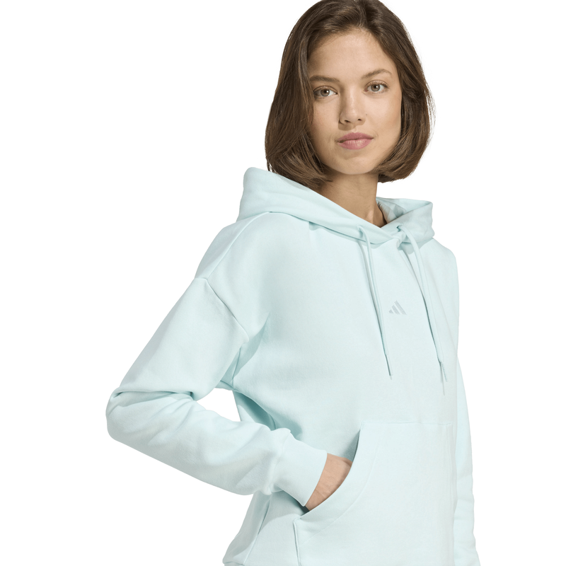 Adidas womens essentials small logo feel cozy hoodie-null
